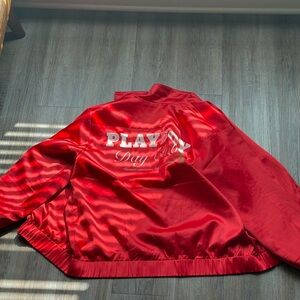 PLAYBOY Red Bomber Jacket